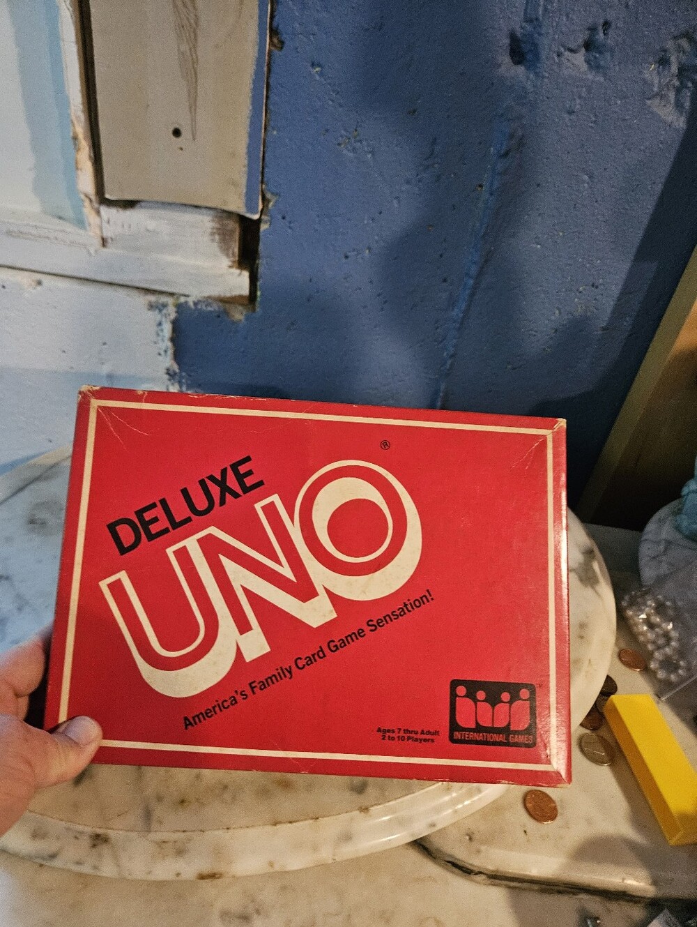 Deluxe UNO Card Game 1983 Complete Deck Original Box International Games Vintage